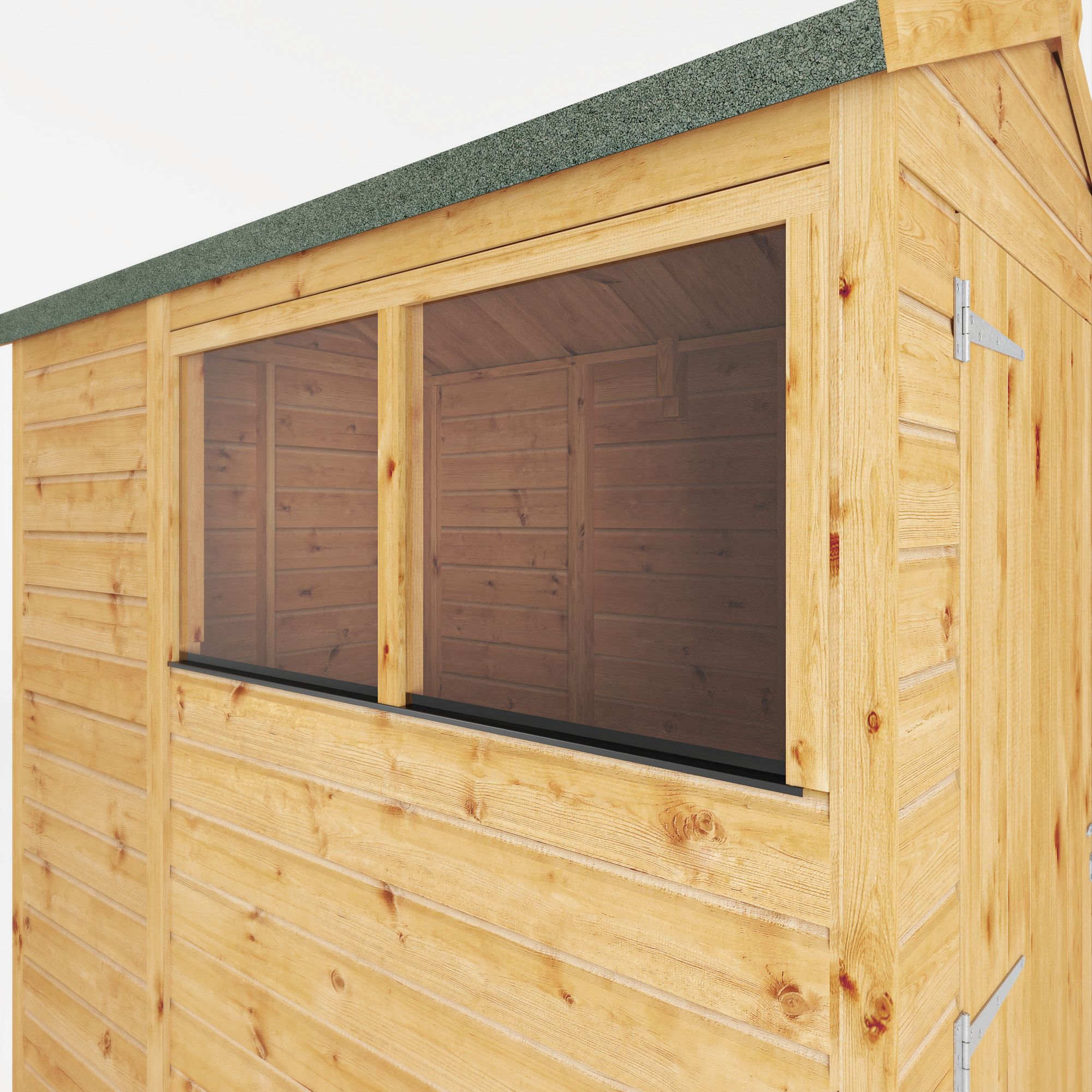 Mercia Woodsman Shiplap 6x4 ft Apex Timber Dip treated Shed with floor & 2 windows