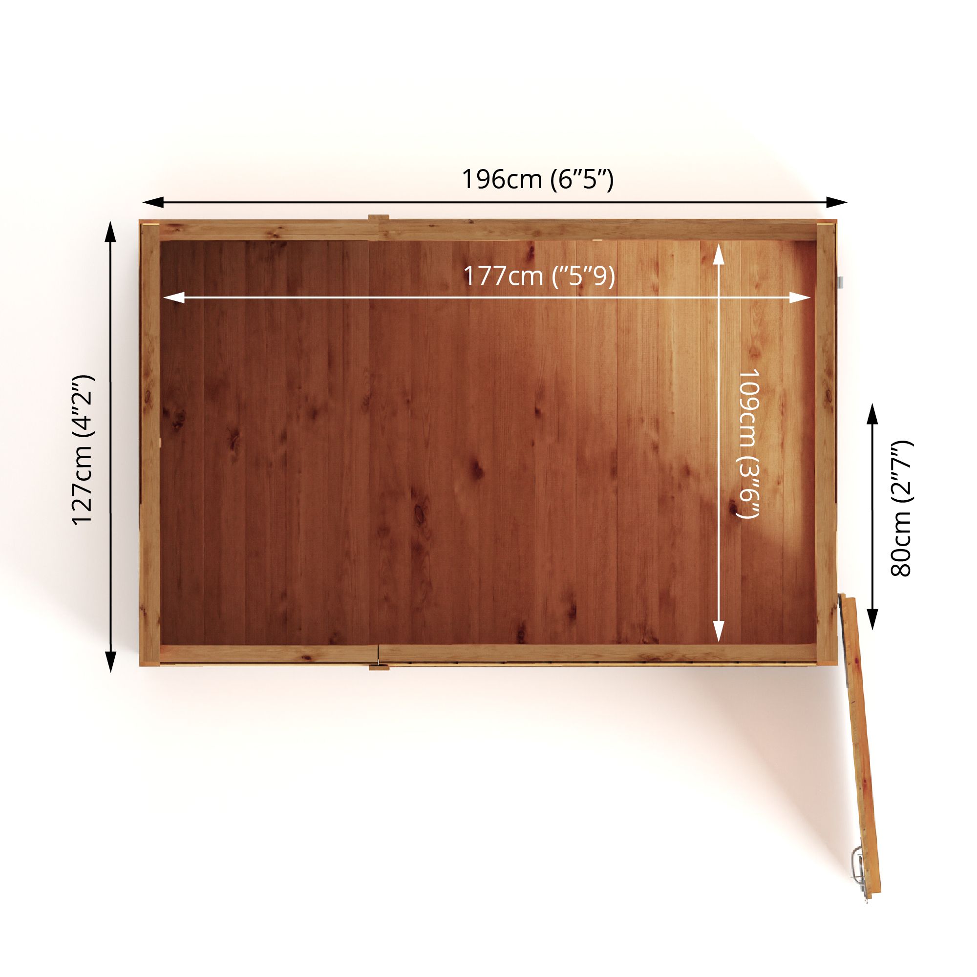 Mercia Woodsman Shiplap 6x4 ft Apex Timber Dip treated Shed with floor & 2 windows