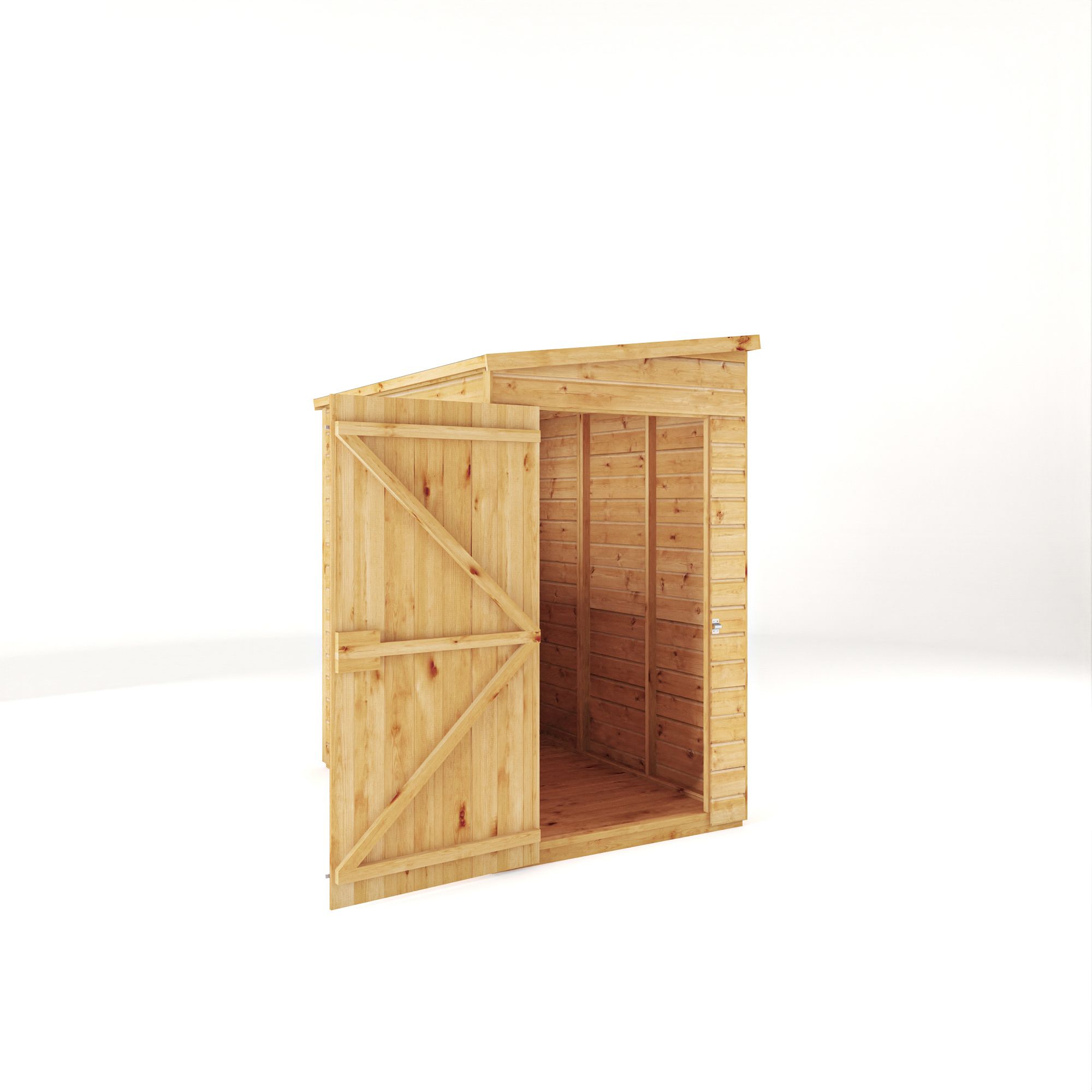 Mercia Woodsman Shiplap 6x4 ft Apex Timber Dip treated Shed with floor & 2 windows