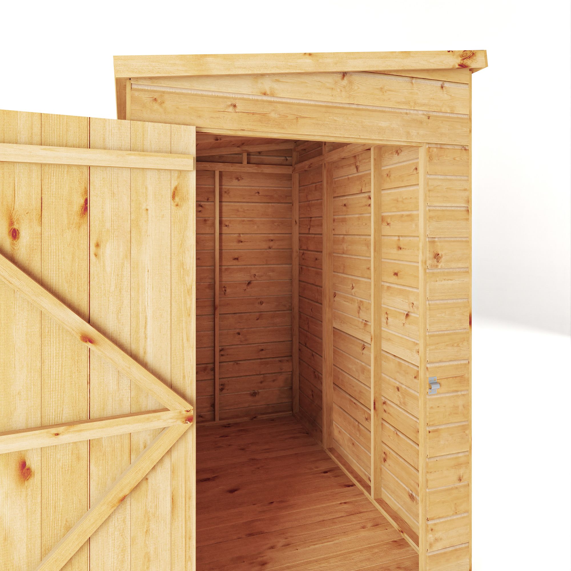 Mercia Woodsman Shiplap 6x4 ft Apex Timber Dip treated Shed with floor & 2 windows