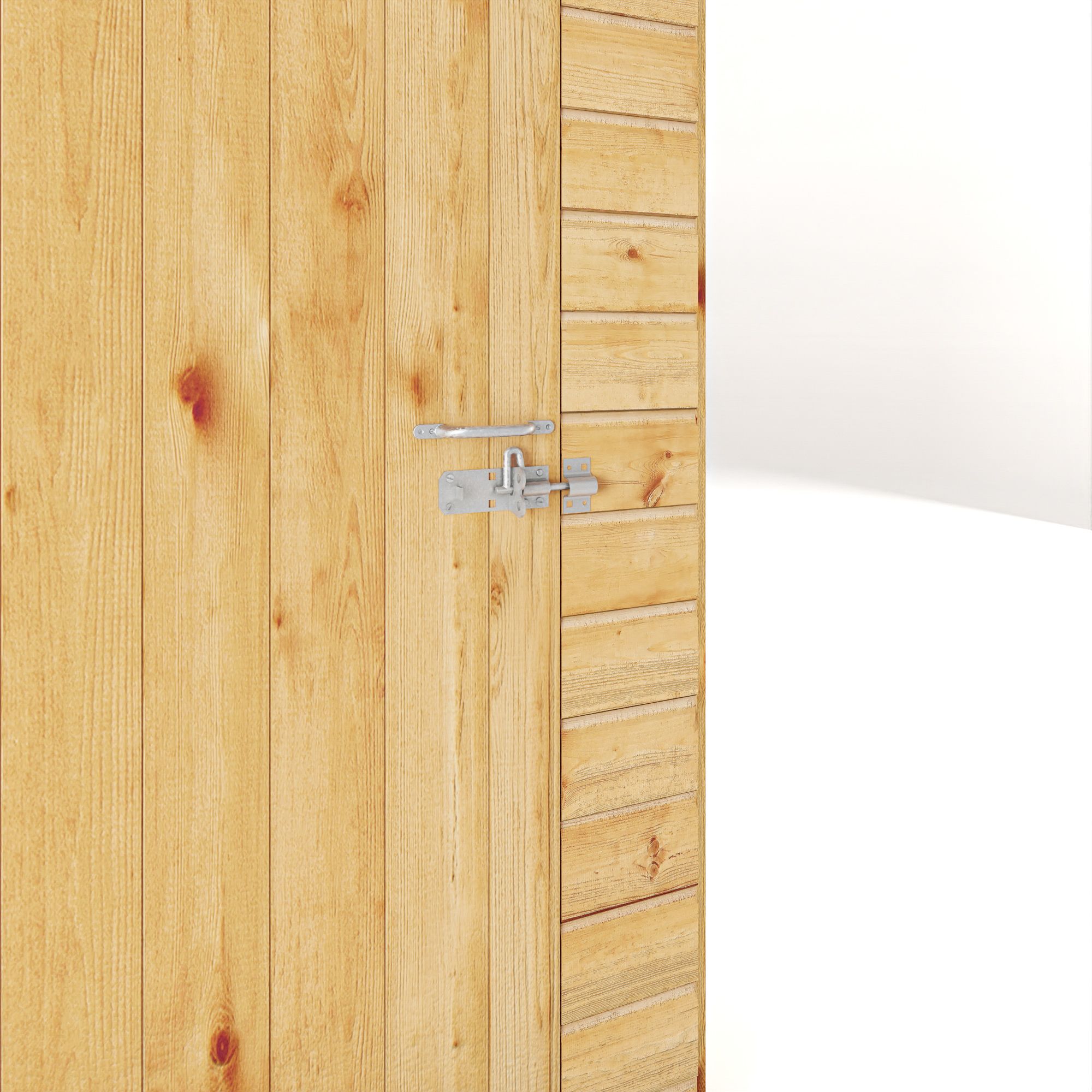 Mercia Woodsman Shiplap 8x6 ft Pent Timber Dip treated Shed with floor & 4 windows