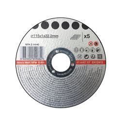 Metal Cutting disc (Dia)115mm, Pack of 5