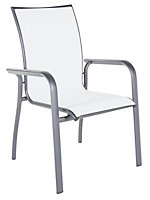Metal White Dining Chair, Pack of 6