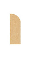 Metsä Wood MDF Oak Rounded Architrave (L)2.1m (W)44mm (T)15mm