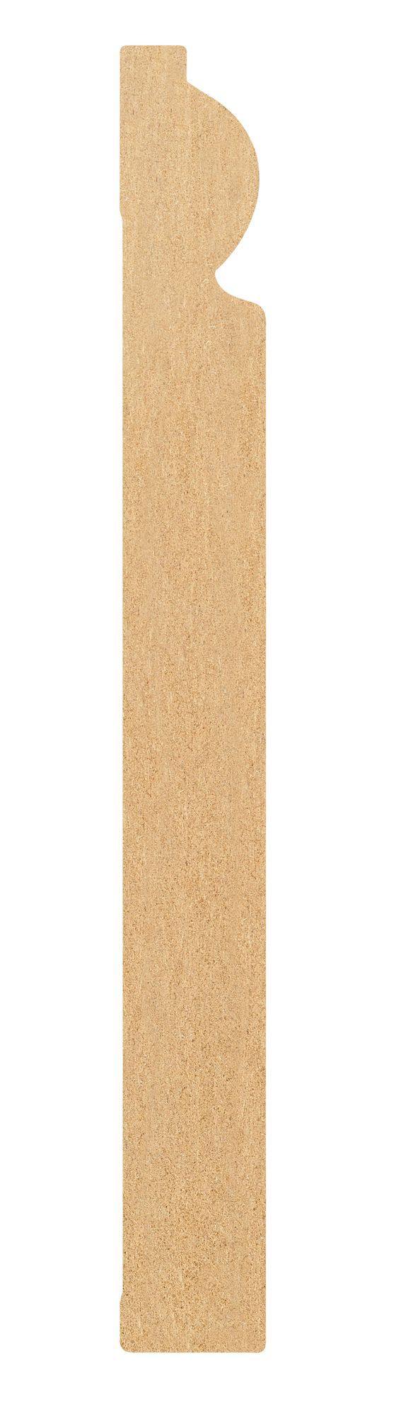 Metsä Wood MDF Oak Torus Skirting board (L)2.4m (W)119mm (T)18mm