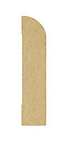 Metsä Wood MDF Rounded Skirting board (L)2.4m (W)69mm (T)15mm