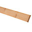 Metsä Wood Pine Bullnose Skirting board (L)2.4m (W)69mm (T)15mm, Pack of 4