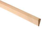 Metsä Wood Pine Chamfered Skirting board (L)2.1m (W)45mm (T)15mm