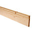 Metsä Wood Pine Torus Skirting board (L)2.4m (W)119mm (T)15mm, Pack of 4