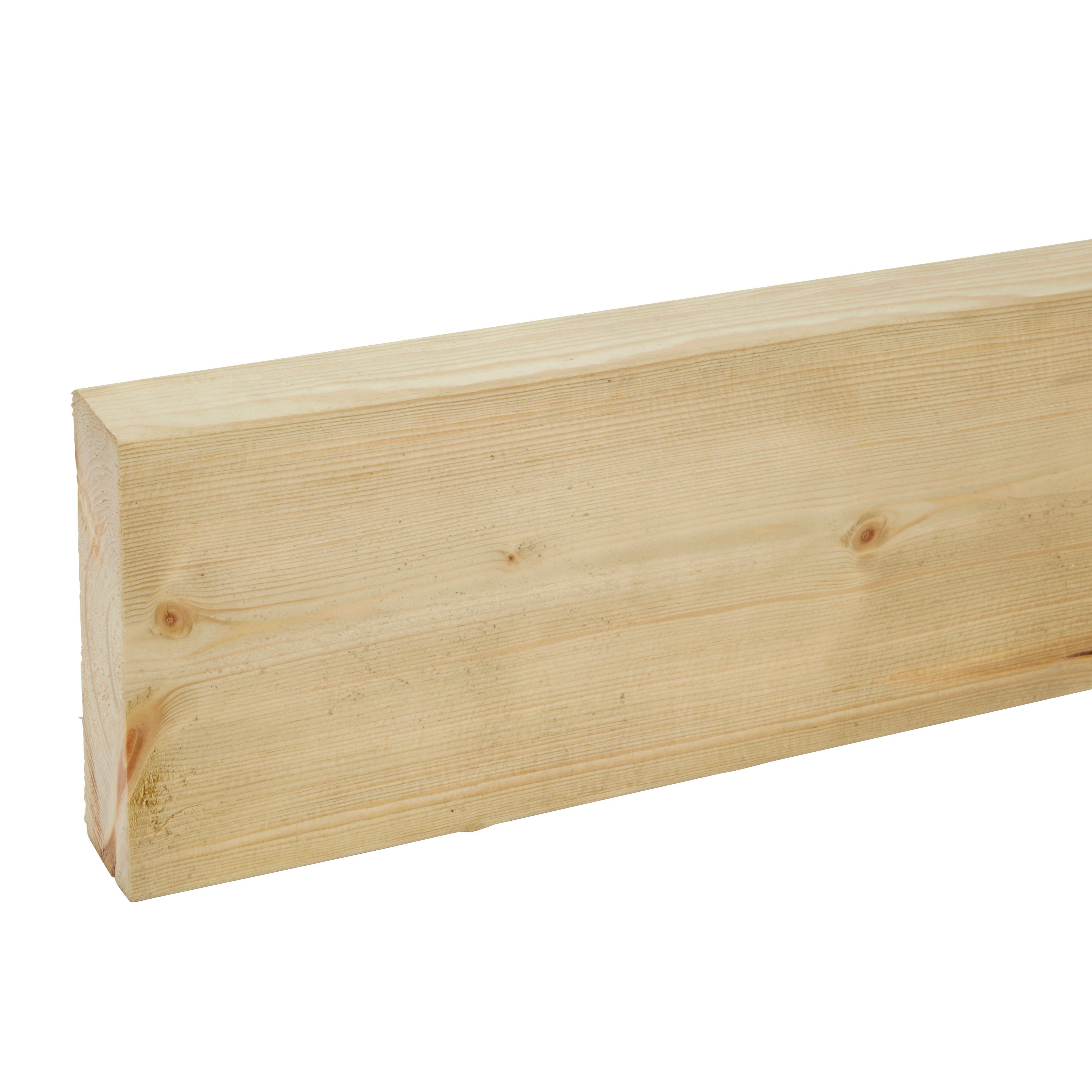 Metsä Wood Planed Round edge Whitewood spruce Stick timber (L)4.8m (W)145mm (T)45mm CUCC11