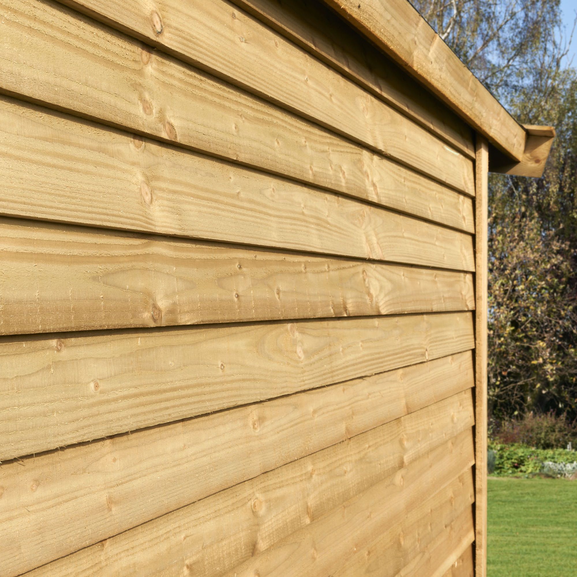 Metsä Wood Pressure treated Timber Feather edge Fence board (L)1.8m (W)125mm (T)11mm
