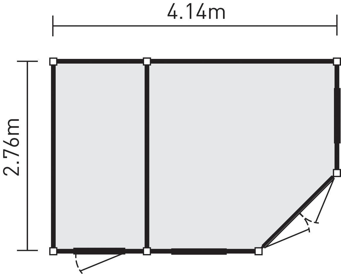 Metsä Wood Redwood pine Internal Door lining set (H) 210cm x (W) 13.2cm