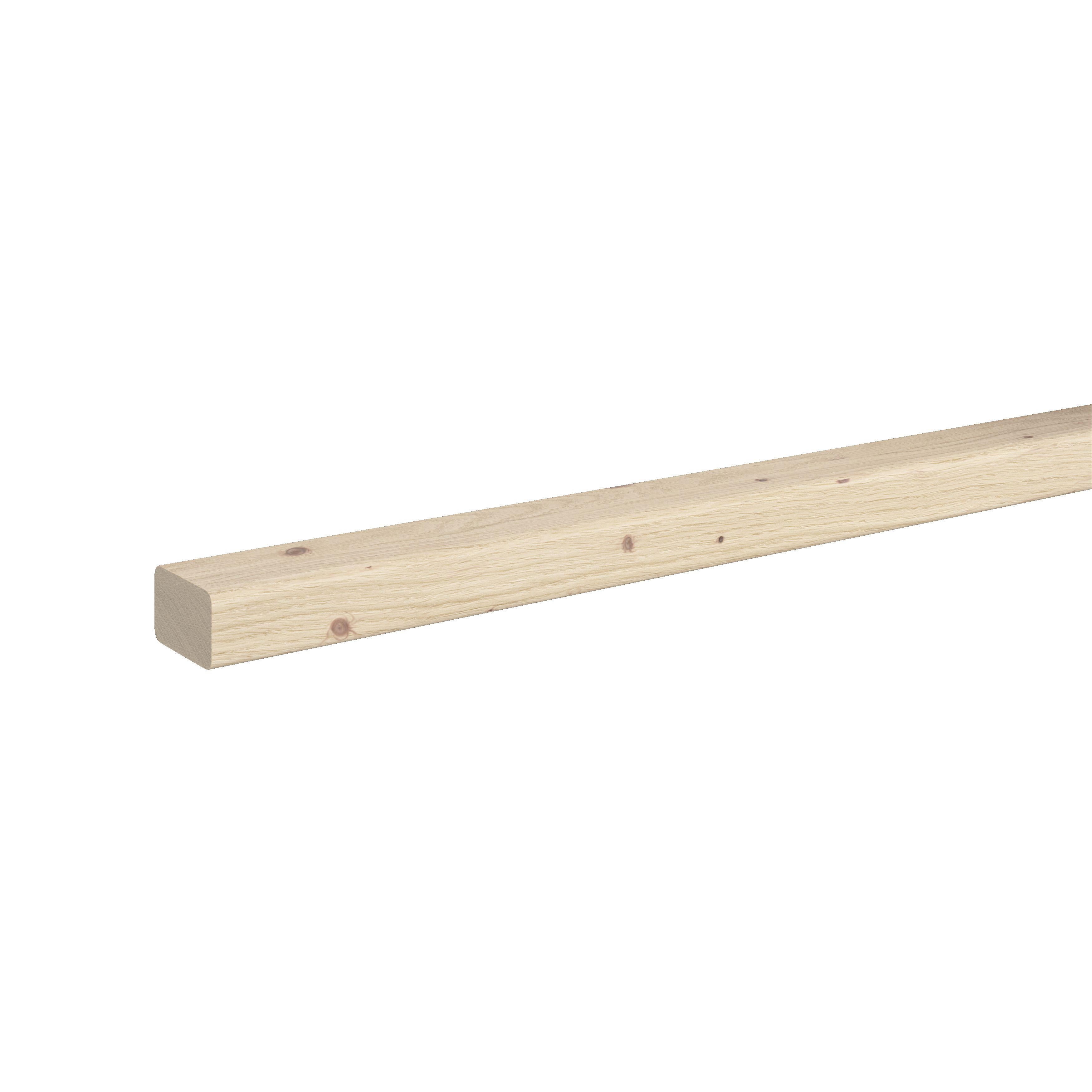 Metsä Wood Smooth Planed Round edge Untreated Whitewood spruce CLS timber (L)2.4m (W)63mm (T)38mm CLSU02