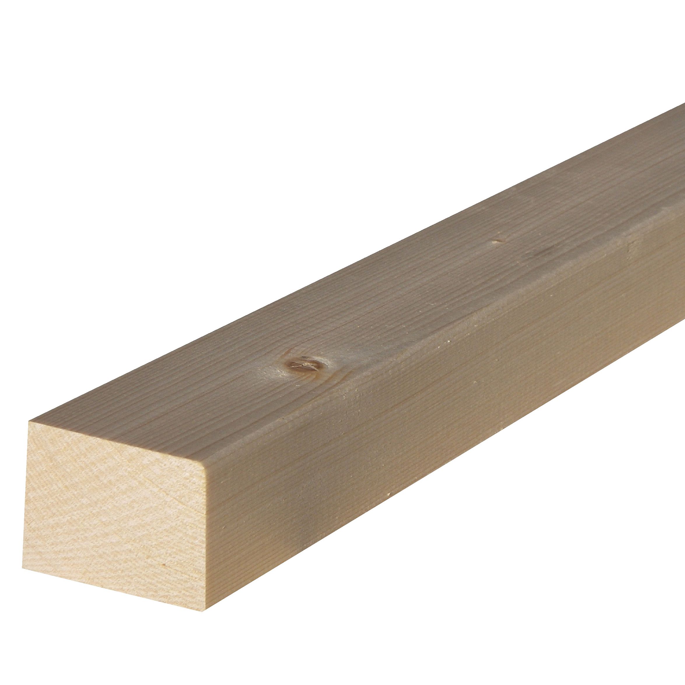 Metsä Wood Smooth Planed Round edge Untreated Whitewood spruce CLS timber (L)2.4m (W)63mm (T)38mm CLSU02