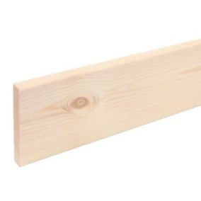 Metsä Wood Smooth Planed Square edge Whitewood spruce Stick timber (L)2.4m (W)119mm (T)18mm S4SW08