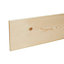 Metsä Wood Smooth Planed Square edge Whitewood spruce Stick timber (L)2.4m (W)194mm (T)18mm S4SW11