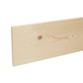 Metsä Wood Smooth Planed Square edge Whitewood spruce Stick timber (L)2.4m (W)194mm (T)18mm