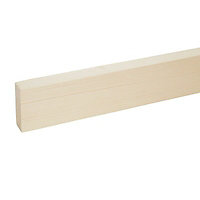 Metsä Wood Smooth Planed Square edge Whitewood spruce Stick timber (L)2.4m (W)70mm (T)27mm S4SW14