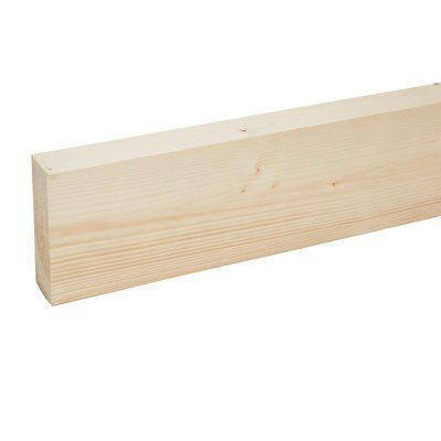 Metsä Wood Smooth Planed Square edge Whitewood spruce Stick timber (L)2.4m (W)94mm (T)34mm S4SW21