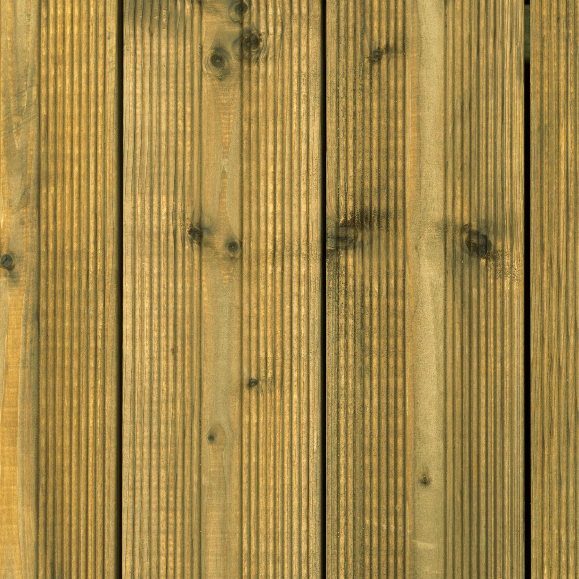 Metsä Wood Spruce Deck board (L)1.8m (W)120mm (T)24mm of 5