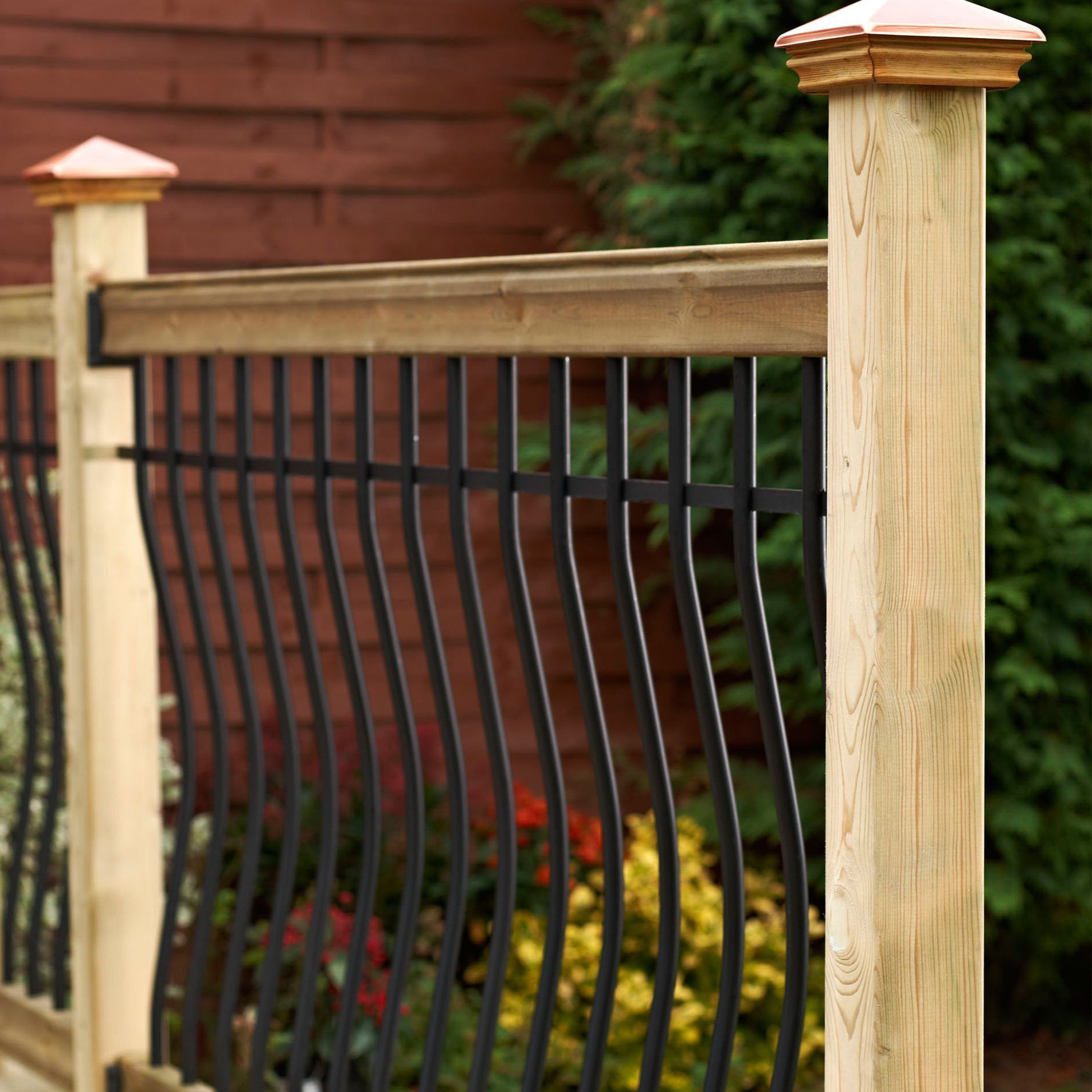Metsä Wood Tuscany Pine Decking rail kit,, 0.32m²