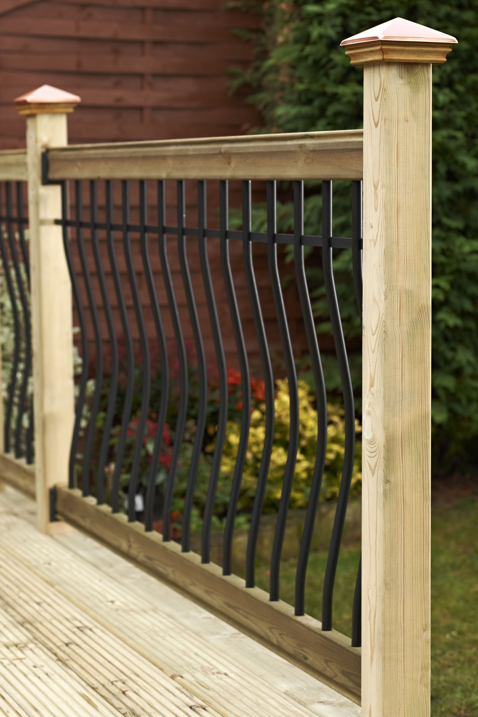 Metsä Wood Tuscany Pine Decking rail kit,, 0.32m²