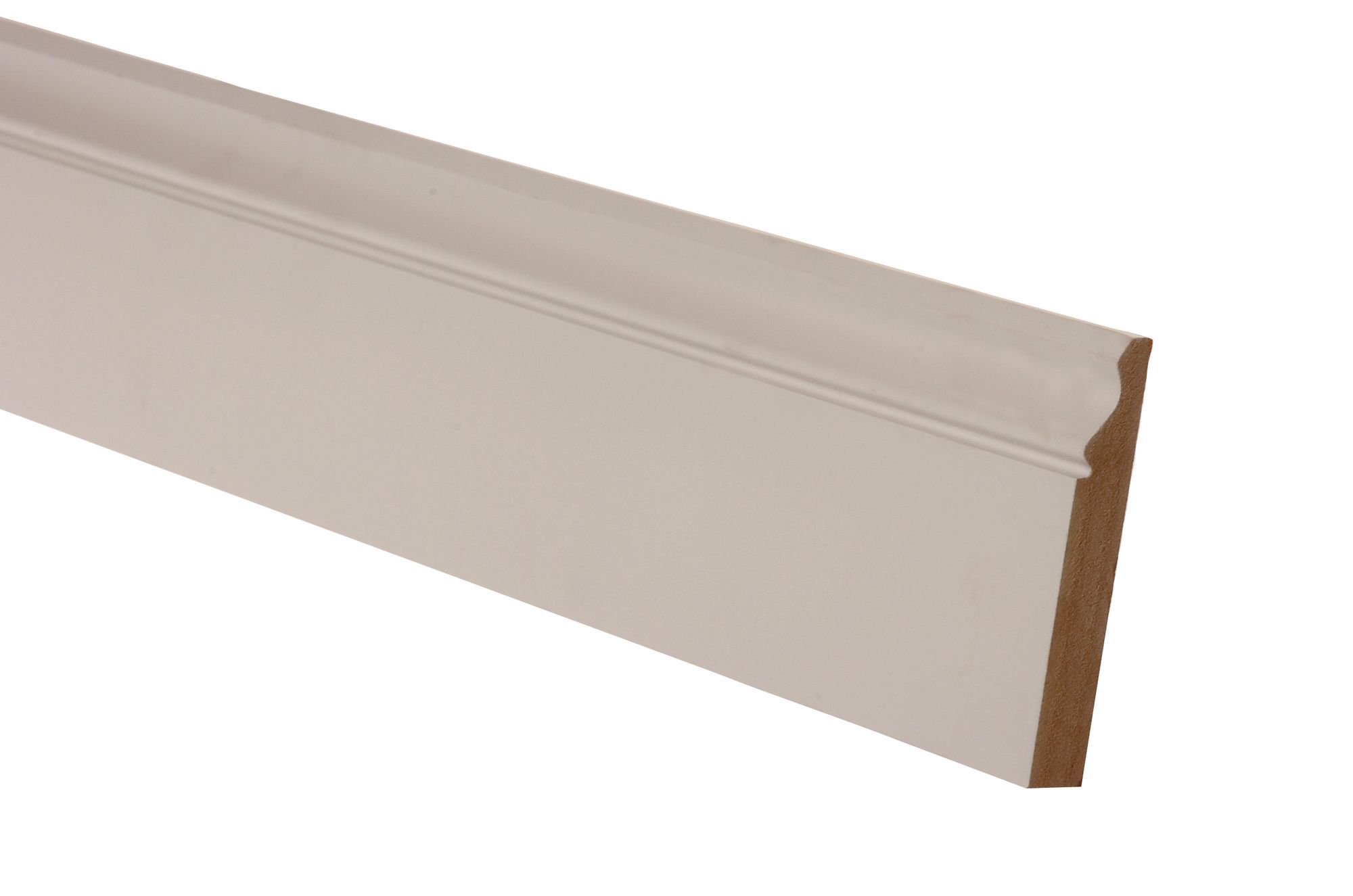 Metsä Wood White MDF Ogee Architrave (L)2.1m (W)69mm (T)18mm, Pack of 5