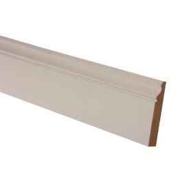 Metsä Wood White MDF Ogee Architrave (L)2.1m (W)69mm (T)18mm, Pack of 5
