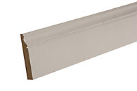 Metsä Wood White MDF Ogee Skirting board (L)2.4m (W)119mm (T)18mm, Pack of 2