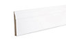 Metsä Wood White MDF Ovolo Skirting board (L)2.4m (W)94mm (T)14.5mm, Pack of 4