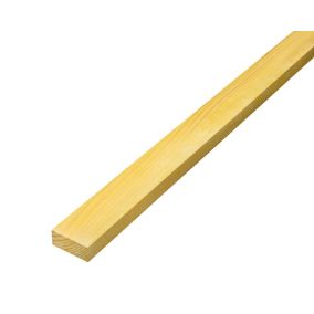 Metsä WoodTreated Rough sawn Whitewood Timber (L)3m (W)50mm (T)22mm, Pack of 4
