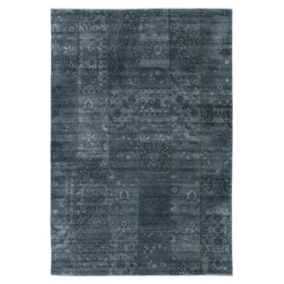 Michele Charcoal Traditional Extra large Rug, (L)280cm x (W)195cm