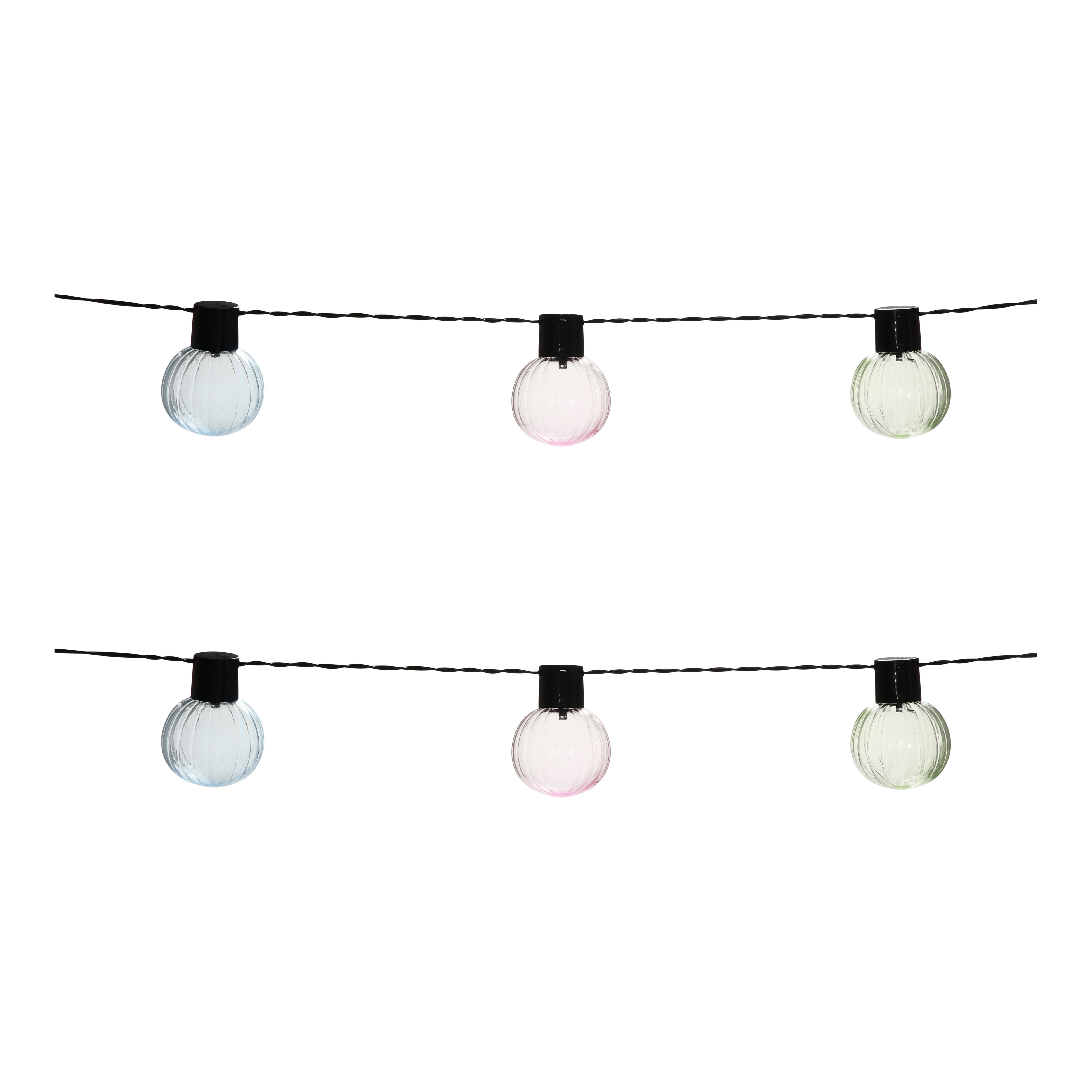 Michetta Solar-powered Warm white 10 Integrated LED Outdoor String lights