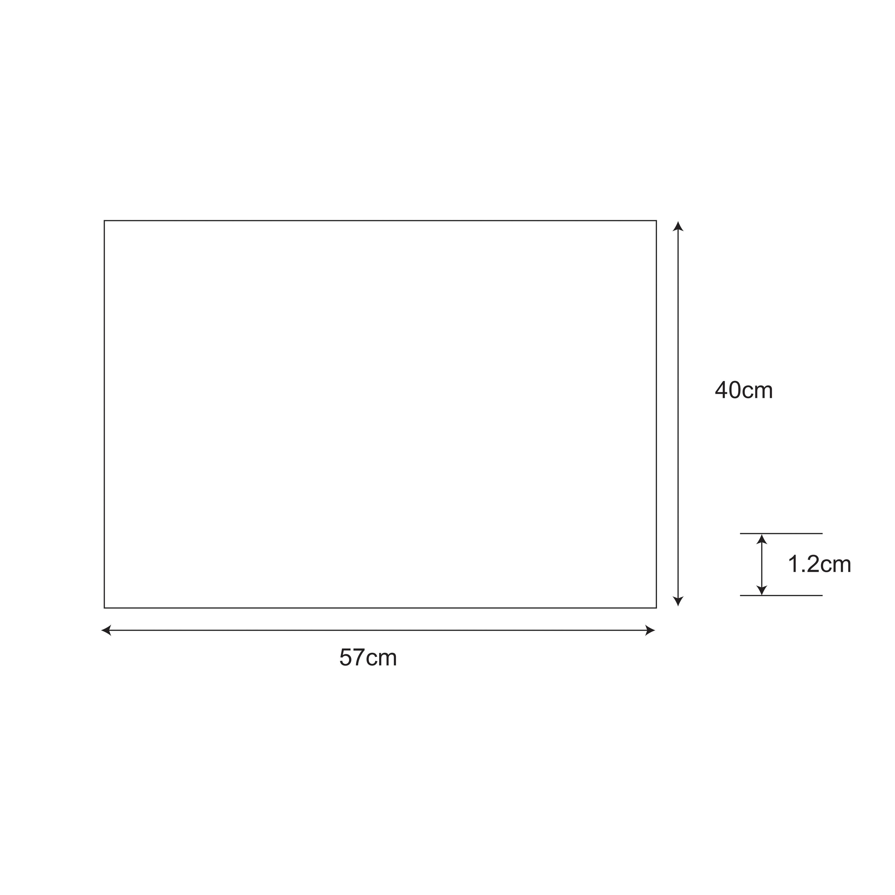 Mighty Mats® Natural & Black Star Door mat, 57cm x 40cm