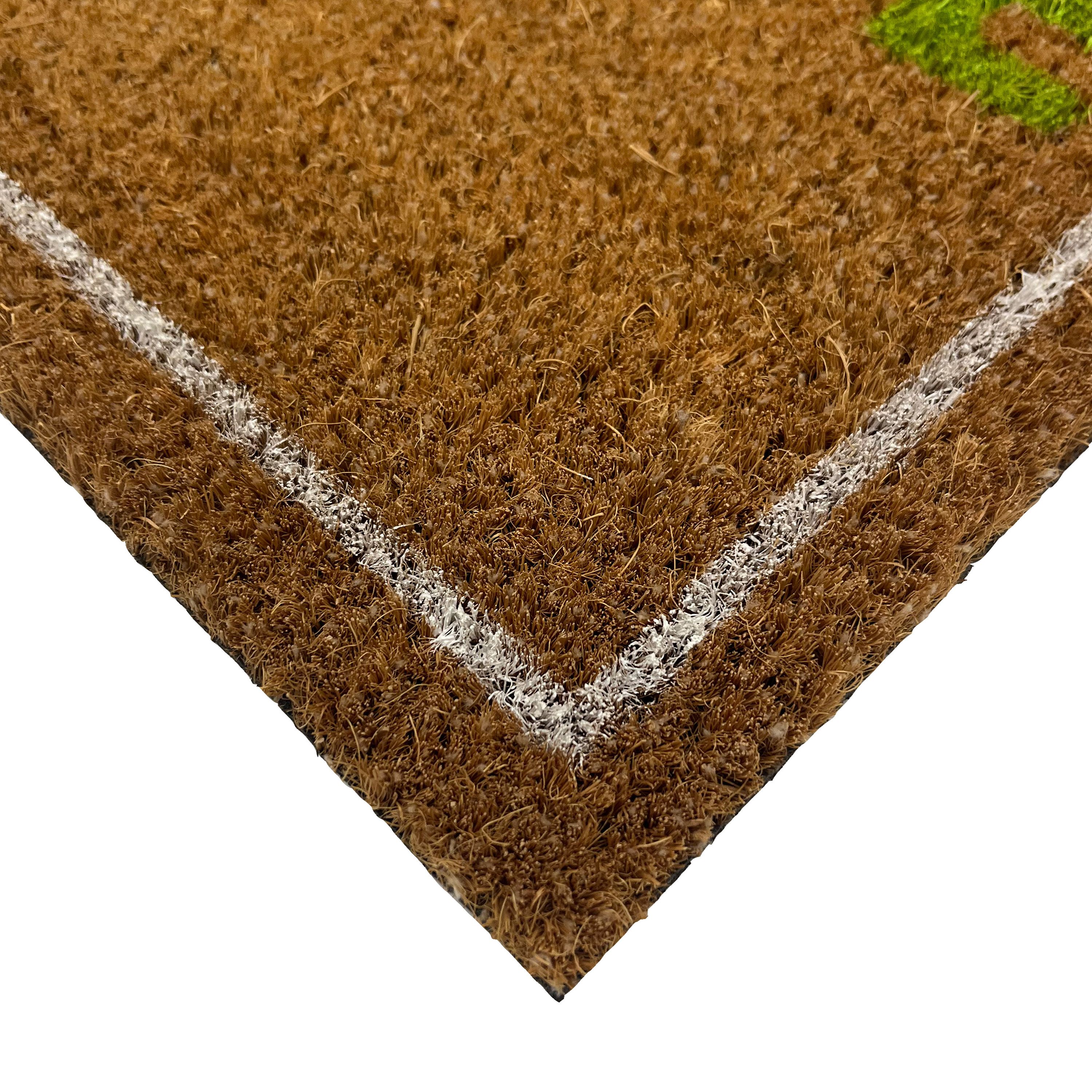 Mighty Mats® Natural & Multicolour Rainbow Welcome Door mat, 57cm x 40cm