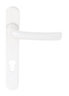 Mila ProLinea White Zinc alloy Door handle (L)125mm
