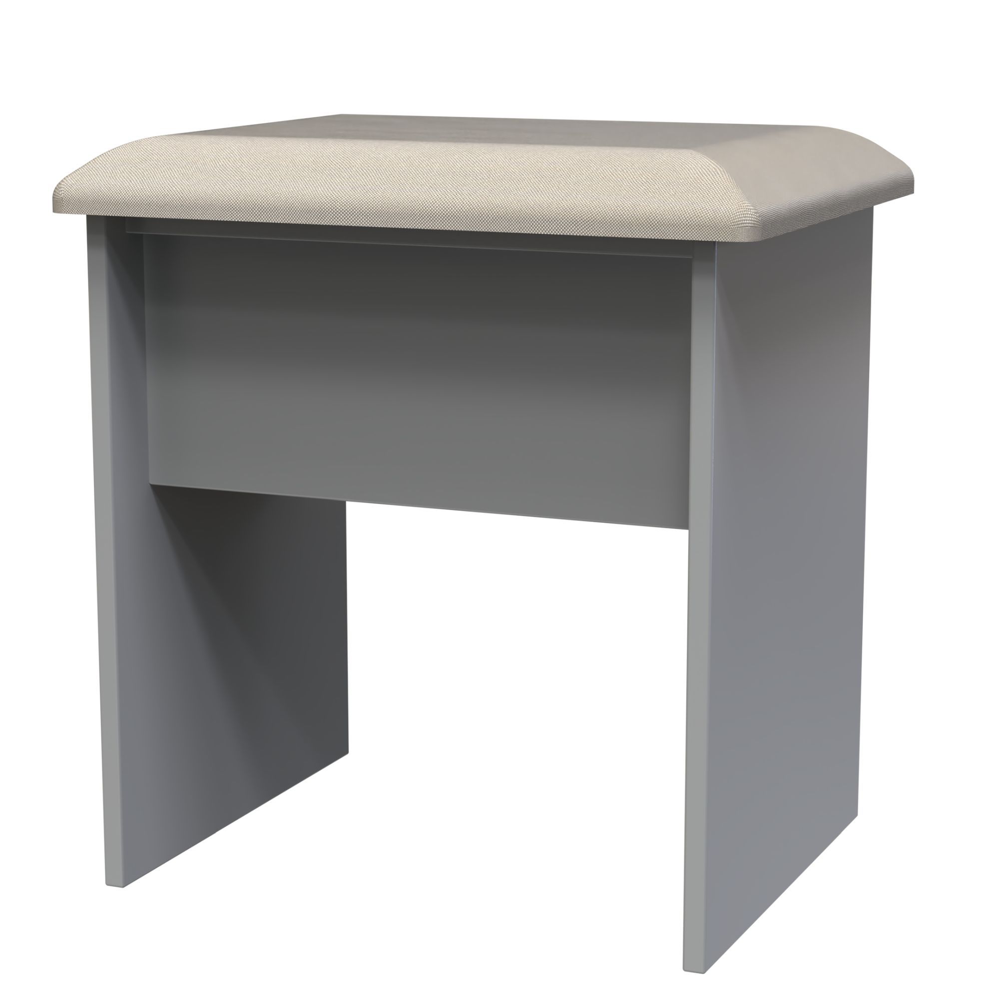 Milan Grey Dressing table stool
