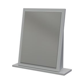 Milan Grey Rectangular Freestanding Framed mirror, (H)50cm (W)47.8cm