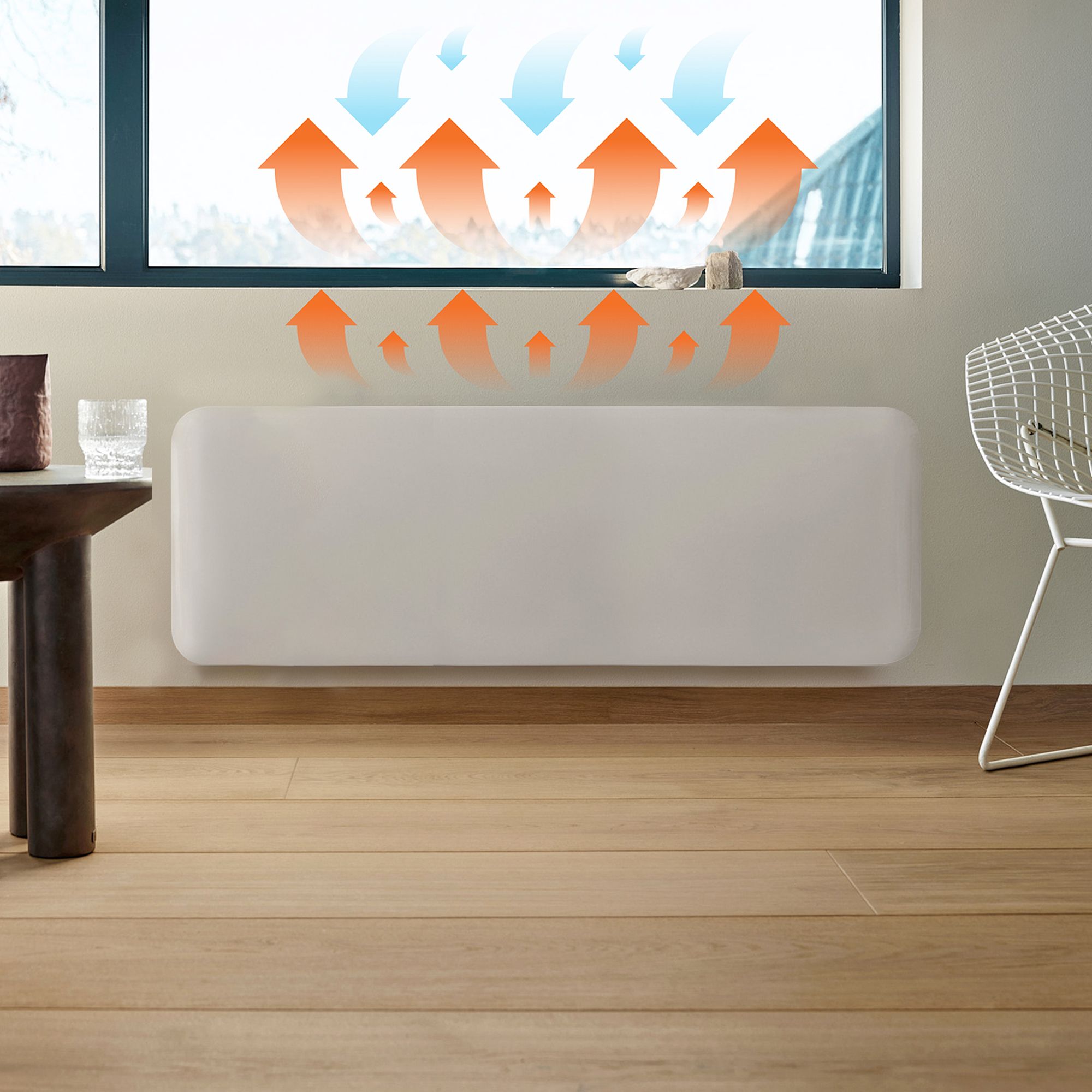 Mill Heat Invisible Electric Smart 1200W White Panel heater