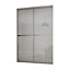 Minimalist Panelled Grey 2 door Sliding Wardrobe Door kit (H)2260mm (W)1504mm