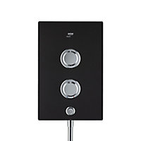 Mira Decor Dual Black onyx Manual Electric Shower, 10.8kW