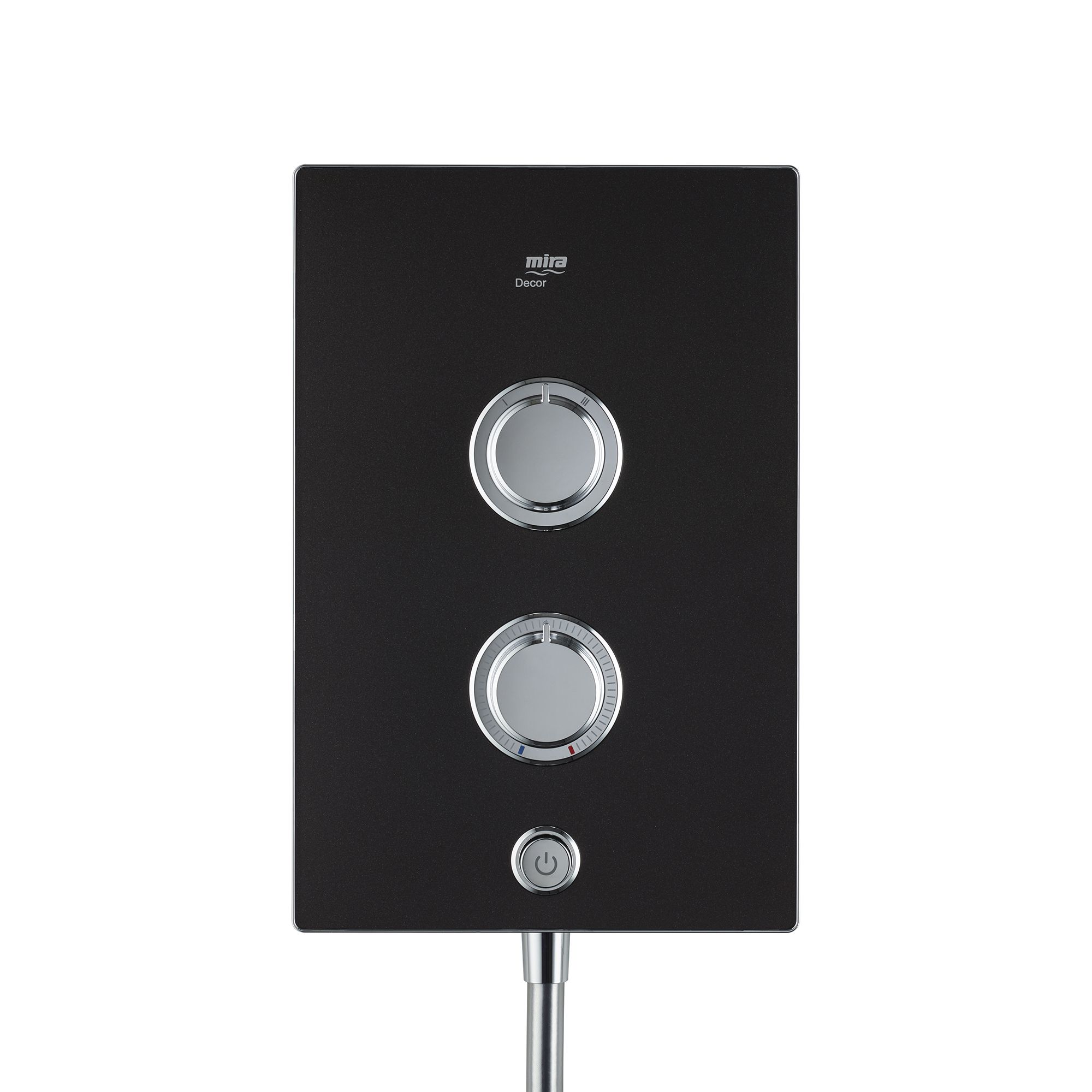 Mira Decor Dual Black onyx Manual Electric Shower, 10.8kW