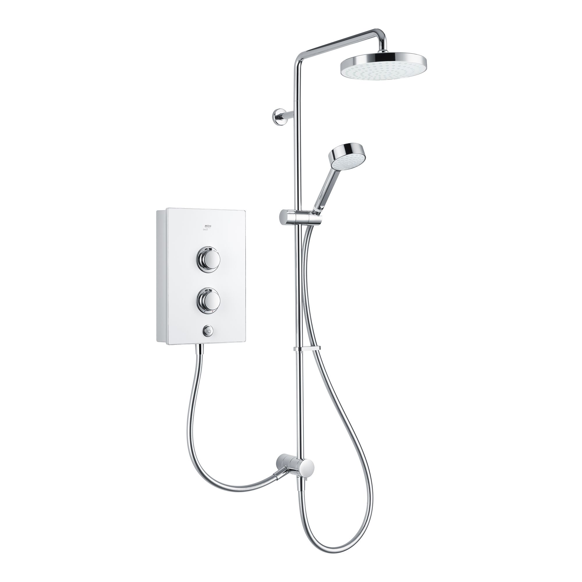 Mira Decor Dual White Manual Electric Shower, 10.8kW