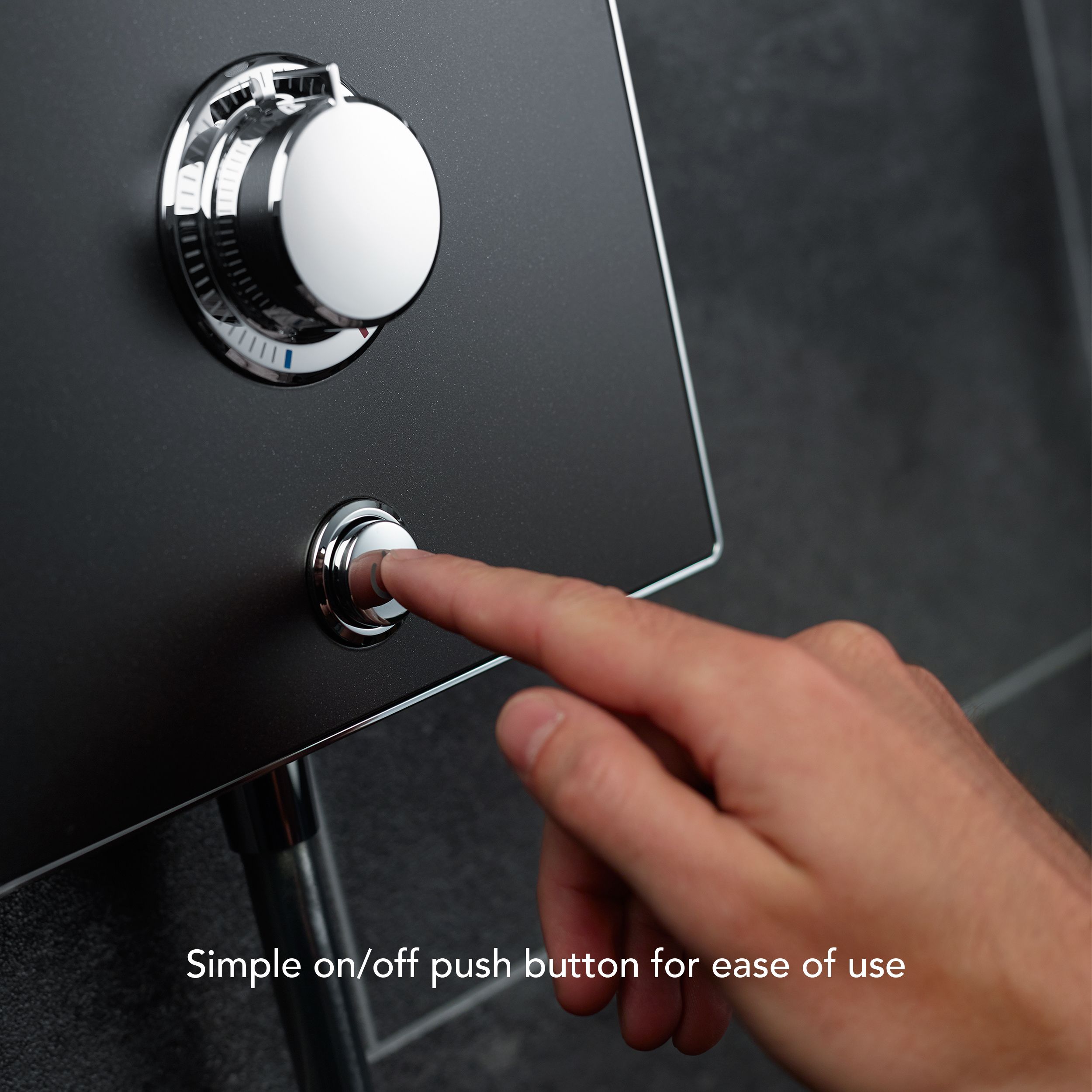 Mira Decor Silver effect Manual Electric Shower, 9.5kW