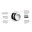 Mira Digital Chrome effect Rear fed High pressure Digital Exposed valve Adjustable HP/Combi Shower