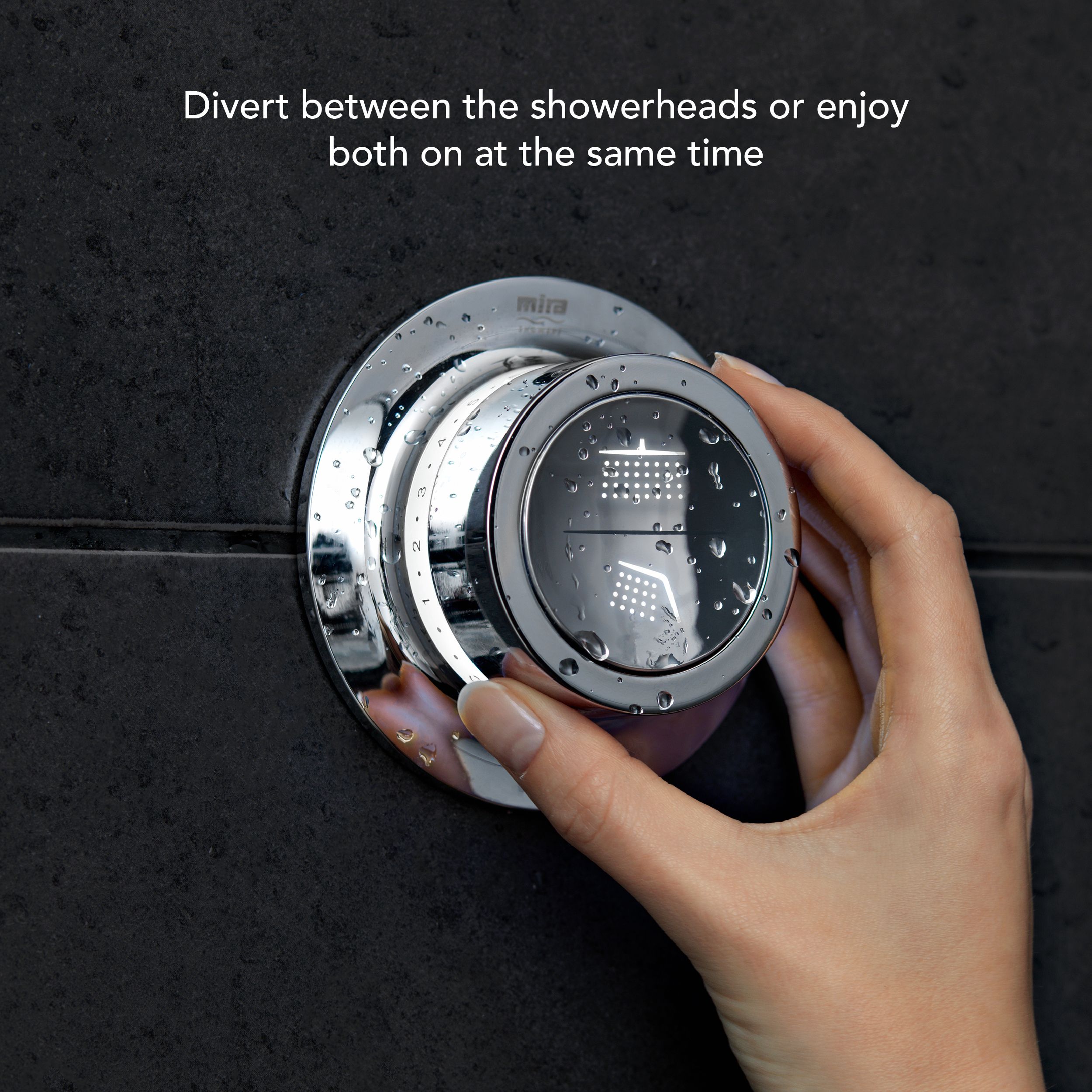 Mira Digital Chrome effect Rear fed High pressure Digital Exposed valve Adjustable HP/Combi Shower