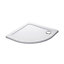 Mira Flight Low Gloss White Quadrant Shower tray (L)80cm (W)80cm (H)4cm