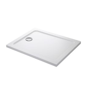 Mira Flight Low Gloss White Rectangular Shower tray (L)100cm (W)70cm (H)4cm
