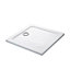 Mira Flight Low Gloss White Square Shower tray (L)80cm (W)80cm (H)4cm
