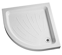 Mira Flight White Quadrant Shower tray & riser kit (W)80cm (H)21cm